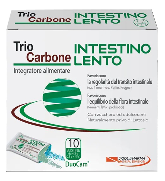 TRIOCARBONE INTESTINO LENTO 10 BUSTINE - farmacia187.it