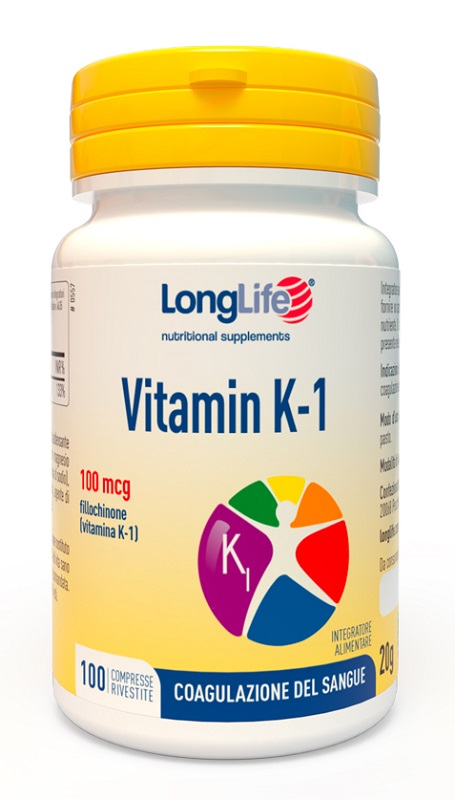 LONGLIFE VITAMIN K 100MCG 100 COMPRESSE RIVESTITE - farmacia187.it