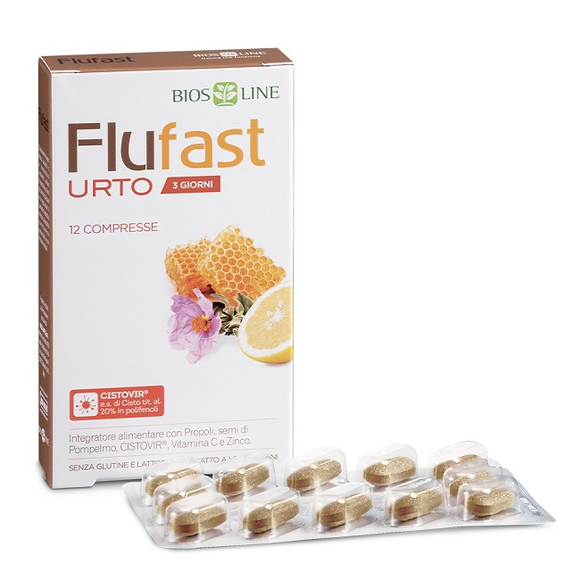 APIX PROPOLI FLUFAST URTO 3 GIORNI 12 COMPRESSE BIOSLINE - farmacia187.it