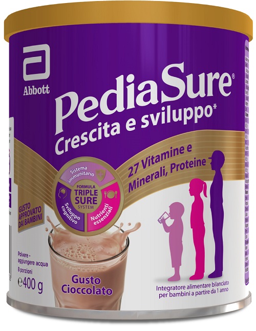 PEDIASURE CRESCITA&SVILUPPO CIOCCOLATO 400 G - farmacia187.it