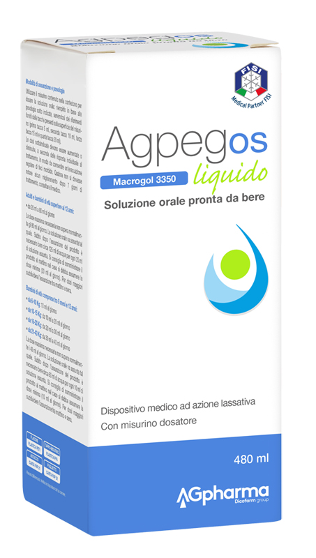 AGPEG OS MACROGOL 3350 LIQUIDO 480 ML - farmacia187.it