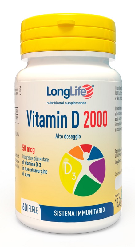 LONGLIFE VITAMIN D 2000 UI 60 PERLE - farmacia187.it