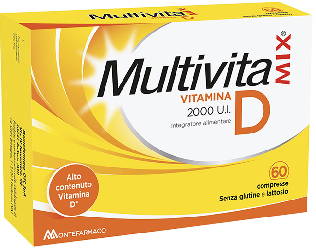 MULTIVITAMIX VITAMINA D 2000 UI 60 COMPRESSE - farmacia187.it