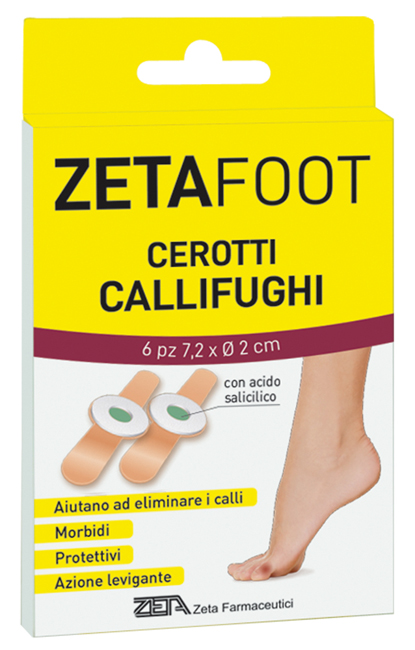 ZETAFOOT CEROTTO CALLIFUGO DISCHETTO CENTRALE 6 PEZZI - farmacia187.it
