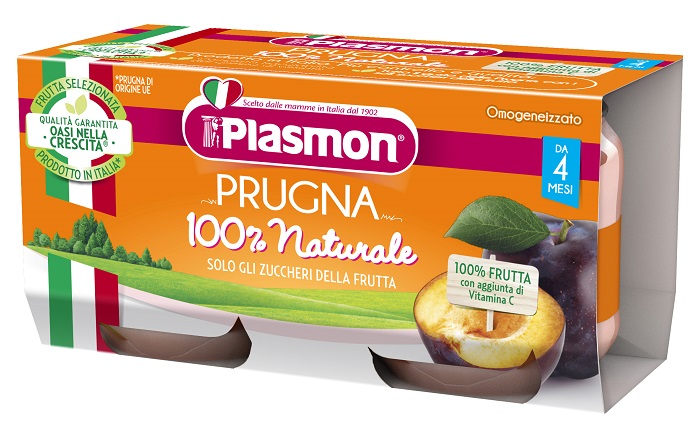 PLASMON OMOGENEIZZATO PRUGNA 2 X 80 G - farmacia187.it