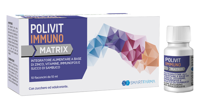 POLIVIT IMMUNO MATRIX 10 FLACONCINI DA 10 ML - farmacia187.it