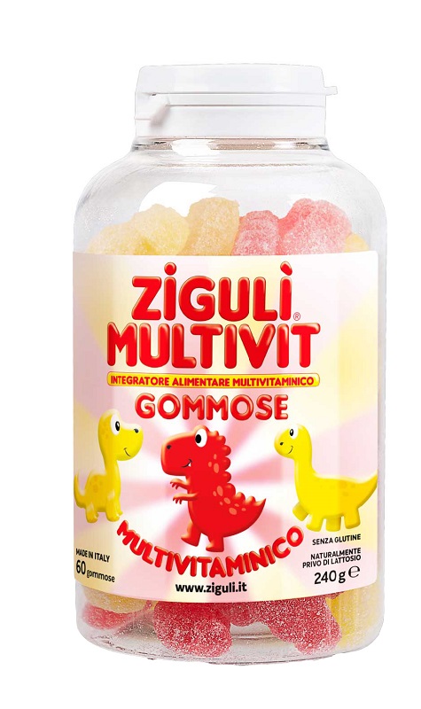 ZIGULI MULTIVIT FRAGOLA E BANANA 60 GOMMOSE - farmacia187.it