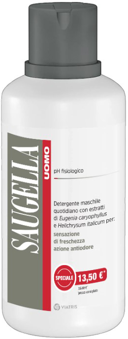 SAUGELLA UOMO DETERGENTE 500 ML TAGLIO PREZZO - farmacia187.it