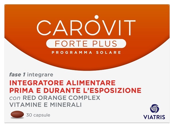 CAROVIT FORTE PLUS PROGRAMMA SOLARE 30 CAPSULE BL - farmacia187.it