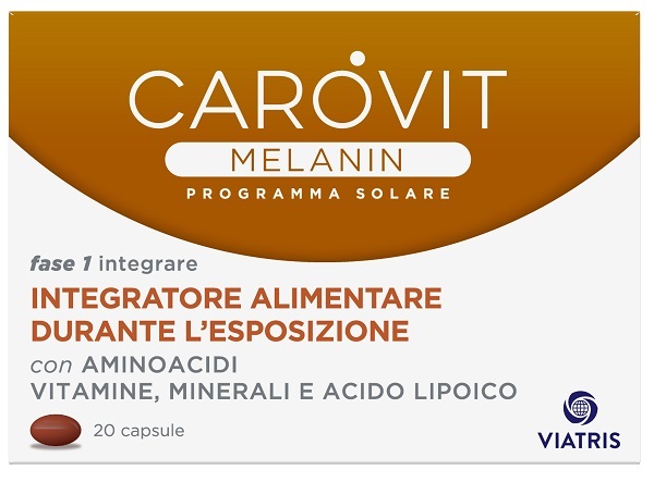 CAROVIT MELANIN PROGRAMMA SOLARE 20 CAPSULE - farmacia187.it