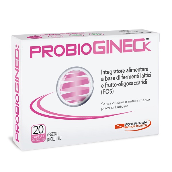 PROBIOGINECK 20 CAPSULE VEGETALI DEGLUTIBILI DA 325 MG SENZA GLUTINE NATURALMENTE PRIVO DI LATTOSIO - farmacia187.it