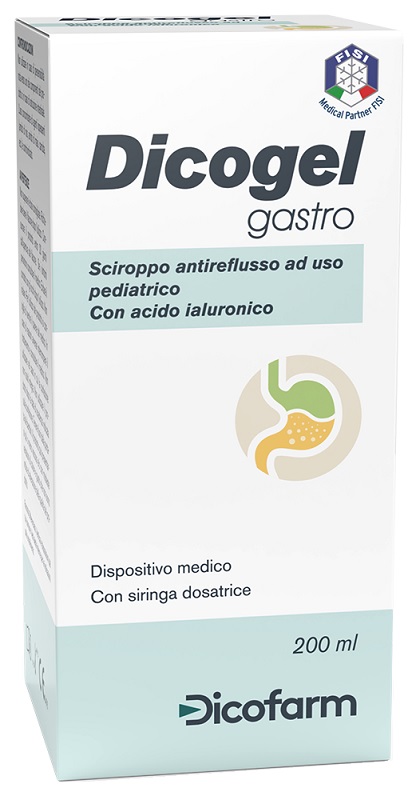 SCIROPPO ANTIREFLUSSO PEDIATRICO DICOGEL GASTRO 200 ML - farmacia187.it