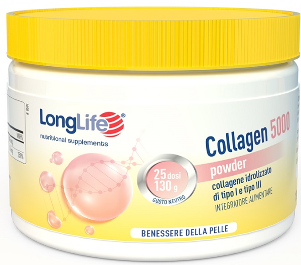 LONGLIFE COLLAGEN 5000 POWDER 130 G - farmacia187.it