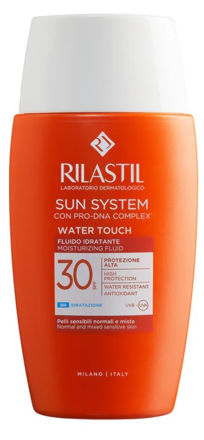 RILASTIL SUN SYSTEM WATER TOUCH FLUIDO SPF30 50 ML - farmacia187.it