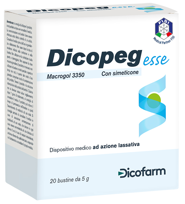 DICOPEG ESSE 20 BUSTE 5 G MACROGOL 3350 - farmacia187.it