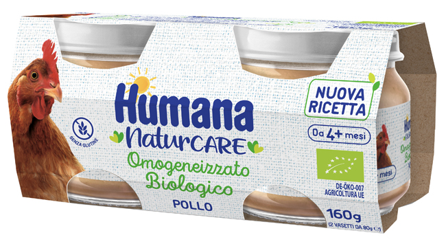 HUMANA OMOGENEIZZATO POLLO BIOLOGICO 2 PEZZI 80 G - farmacia187.it