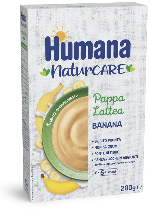 HUMANA PAPPA LATTEA BANANA 200 G - farmacia187.it