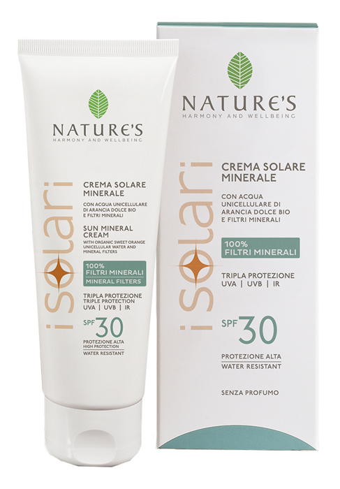 NATURE'S I SOLARI CREMA VISO CORPO MINERALE SPF30 100 ML - farmacia187.it
