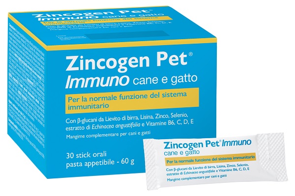 ZINCOGEN PET IMMUNO PASTA 30 STICK - farmacia187.it