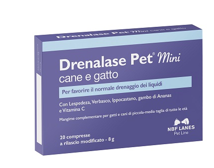 DRENALASE PET MINI CANE GATTO 20 COMPRESSE - farmacia187.it
