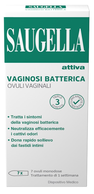 SAUGELLA ATTIVA VAGINOSI BATTERICA 7 OVULI VAGINALI - farmacia187.it