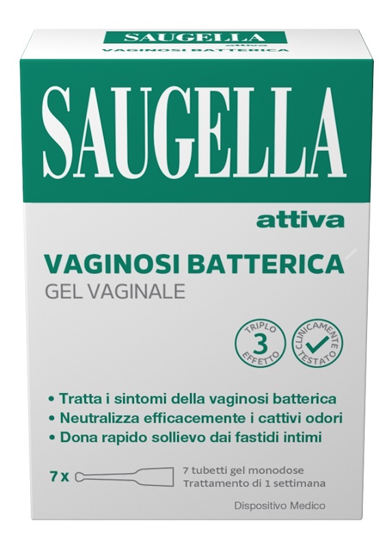 SAUGELLA ATTIVA VAGINOSI BATTERICA GEL VAGINALE 7 TUBETTI MONODOSE - farmacia187.it