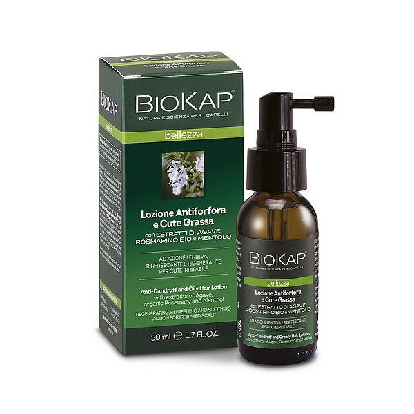 BIOKAP LOZIONE ANTIFORFORA E CUTE GRASSA NF 50 ML - farmacia187.it