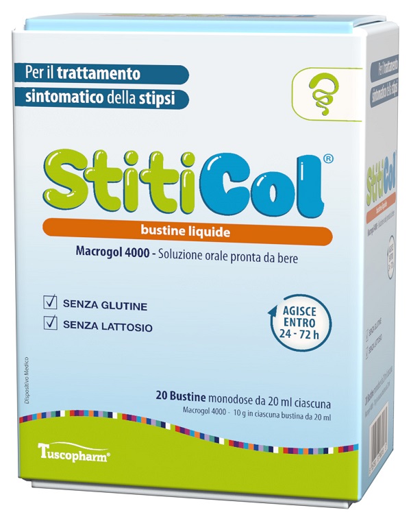 STITICOL 20 BUSTINE DA 20 ML SENZA GLUTINE SENZA LATTOSIO - farmacia187.it