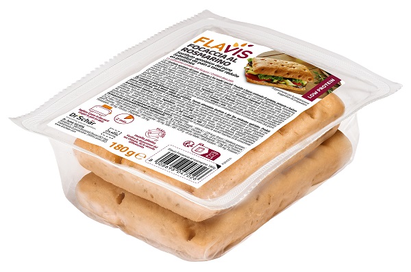 FLAVIS FOCACCIA ROSMARINO 2 PEZZI DA 90 G - farmacia187.it
