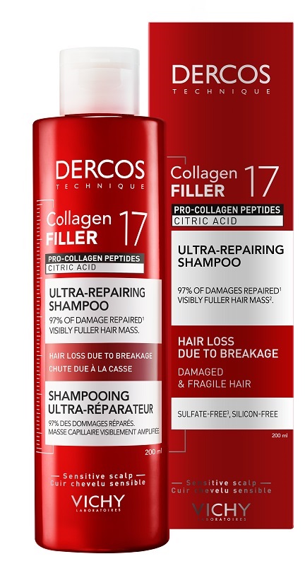 DERCOS COLLAGEN 17 FILLER SHAMPOO 200 ML - farmacia187.it