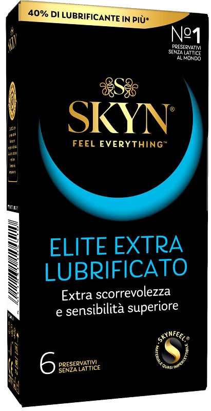 PROFILATTICO SKYN ELITE EXTRA LUBRIFICATO 6 PEZZI - farmacia187.it