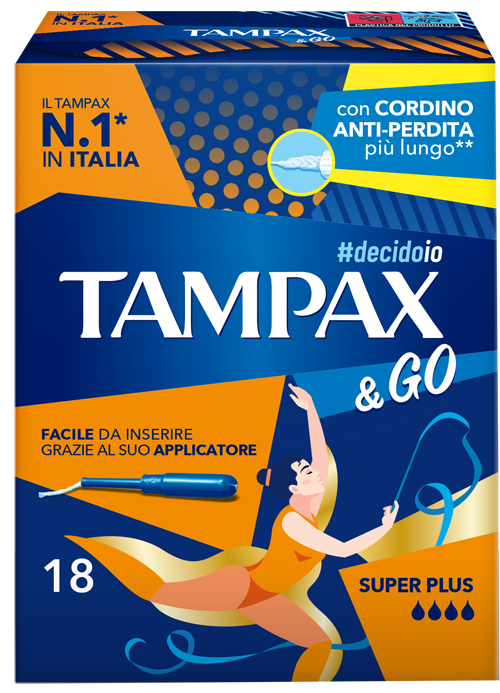 TAMPAX &GO SUPER PLUS 18 PEZZI - farmacia187.it