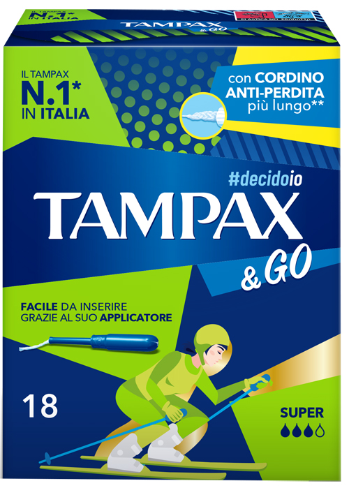 TAMPAX &GO SUPER 18 PEZZI - farmacia187.it