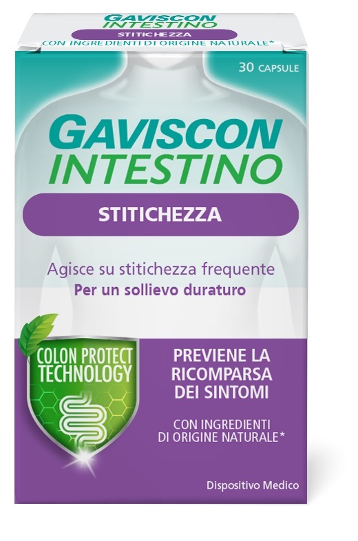 GAVISCON INTESTINO STITICHEZZA 30 CAPSULE - farmacia187.it