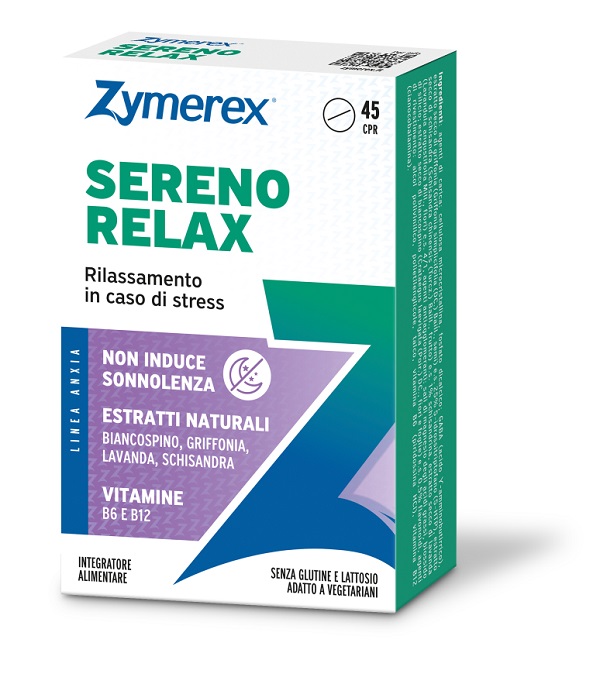 ZYMEREX SERENO RELAX 45 COMPRESSE SENZA GLUTINE SENZA LATTOSIO - farmacia187.it