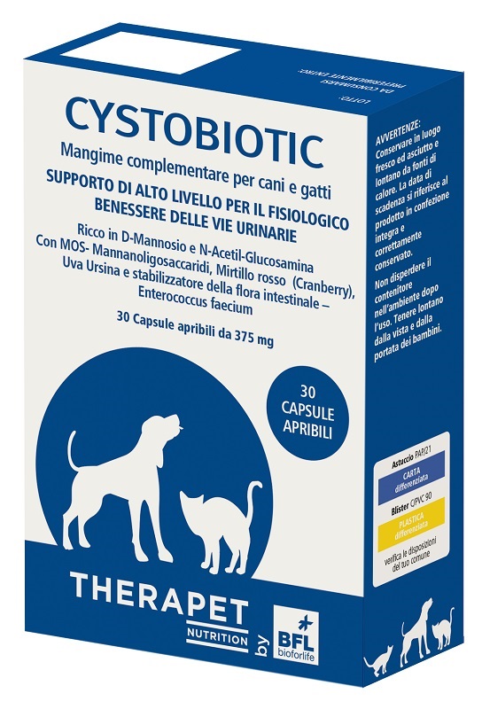 CYSTOBIOTIC THERAPET 30 CAPSULE - farmacia187.it