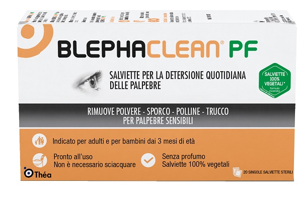 BLEPHACLEAN PF SALVIETTE DETERSIONE QUOTIDIANA PALPEBRE 20 PEZZI SENZA PROFUMO - farmacia187.it