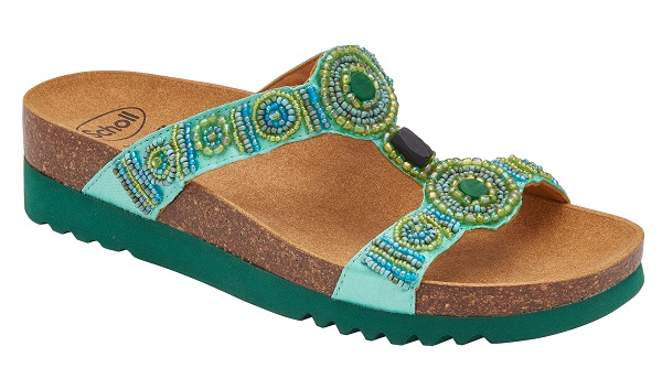 CALZATURA NEW BOGOTA' WEDGE SATIN+BEADS W EMERALD/GREEN 39 - farmacia187.it