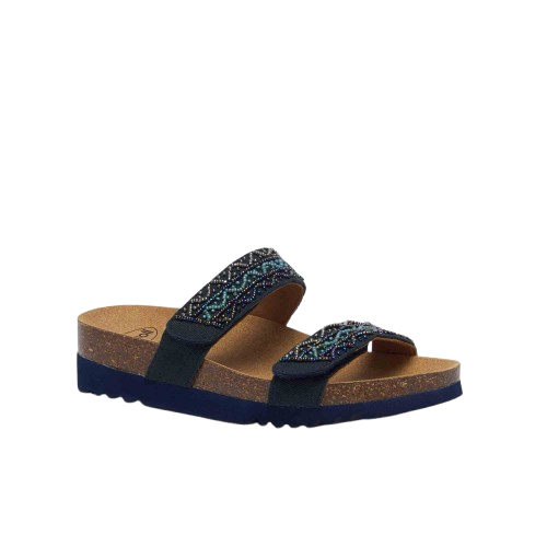 CALZATURA ZAFIRAH CANVAS+BEADS W NAVY BLUE/MULTI 39 - farmacia187.it