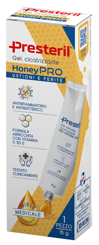 GEL IDROATTIVO CICATRIZZANTE PRESTERIL HONEYPRO 15 G - farmacia187.it