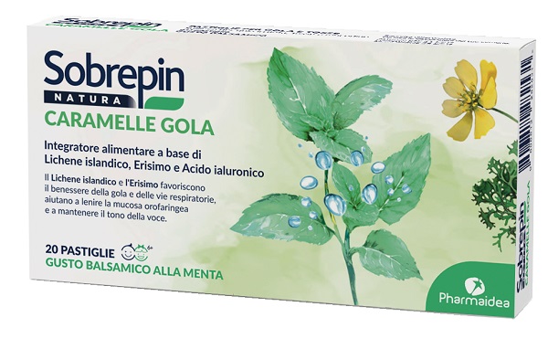 SOBREPIN NATURA CARAMELLE GOLA 20 PASTIGLIE - farmacia187.it