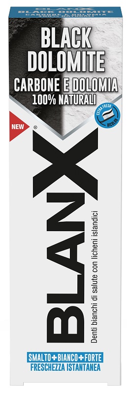BLANX BLACK DOLOMITE DENTIFRICIO 75 ML - farmacia187.it