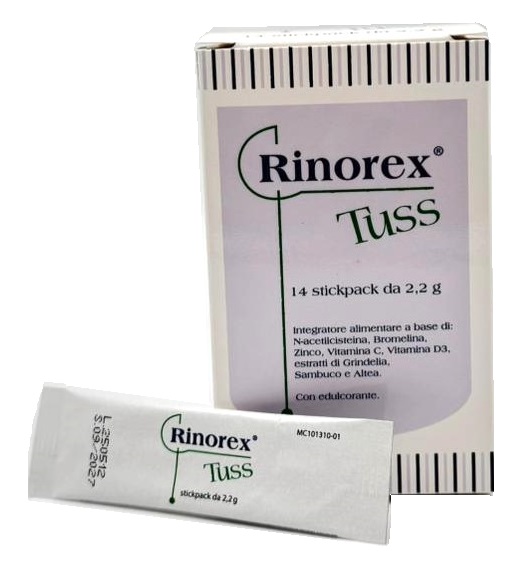 RINOREX TUSS 14 STICKPACK DA 2,2 G - farmacia187.it