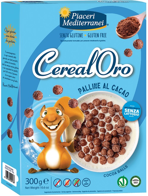 PIACERI MEDITERRANEI CEREALORO PALLINE CACAO 300 G - farmacia187.it