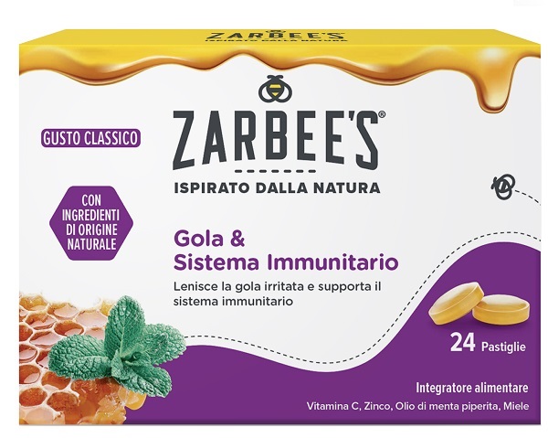 ZARBEE'S GOLA & SISTEMA IMMUNITARIO 24 PASTIGLIE - farmacia187.it
