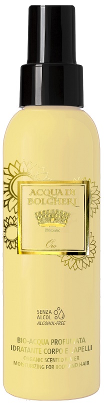 ACQUA DI BOLGHERI BIO ACQUA PROFUMATA IDRATANTE CORPO E CAPELLI ORO 150 ML - farmacia187.it
