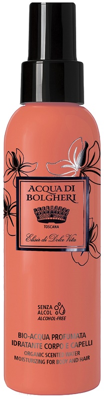 ACQUA DI BOLGHERI BIO ACQUA PROFUMATA IDRATANTE CORPO E CAPELLI ELISIR 150 ML - farmacia187.it