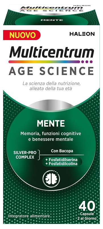MULTICENTRUM AGE SCIENCE MENTE 40 CAPSULE - farmacia187.it