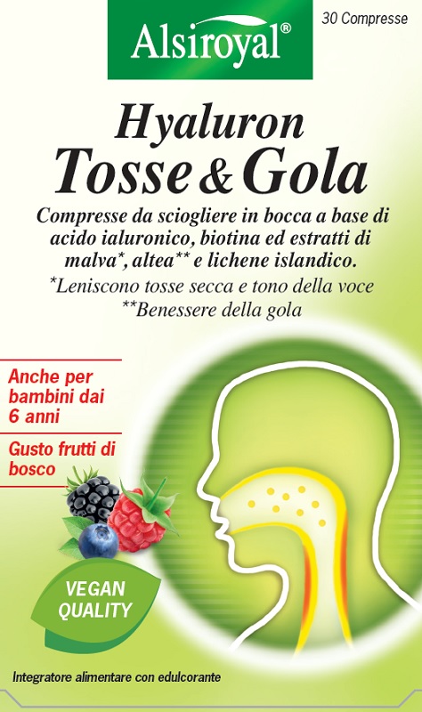 HYALURON TOSSE&GOLA 30 COMPRESSE - farmacia187.it
