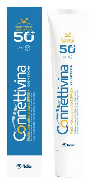 CONNETTIVINA FLUIDO VISO ULTRA PROTECT SPF50+ 50 ML - farmacia187.it